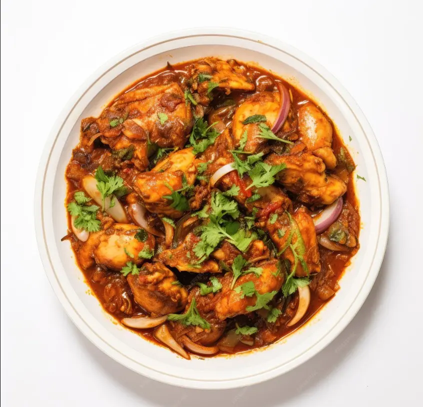 Chicken Karahi Plate With Tanoor Bread 