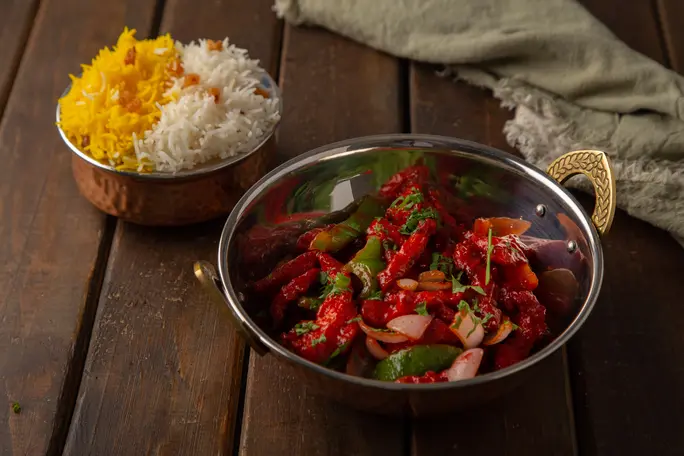 Chicken 65 With Rice