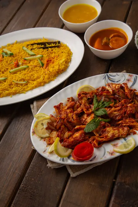 Chilli Fry Chicken With Rice