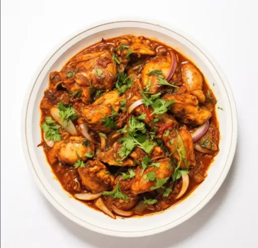 Chicken Karahi Plate With Tanoor Bread 